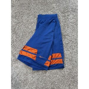 Nike Statement Mesh Shorts Men's Size L Basketball Blue/Orange 2000s Y2K
